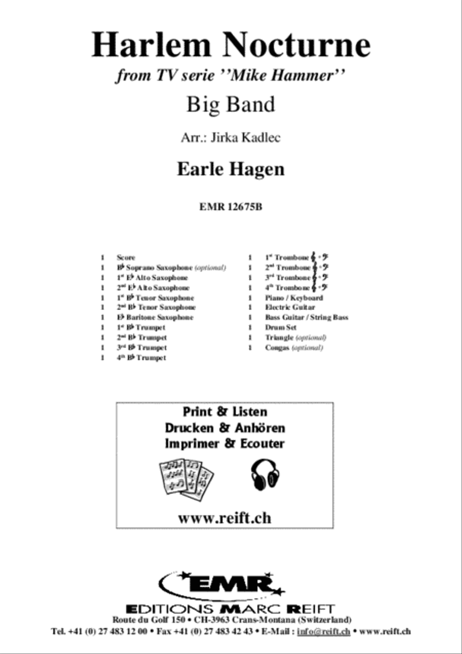 Harlem Nocturne Harlem Nocturne Big Band scores gallery preview page 2