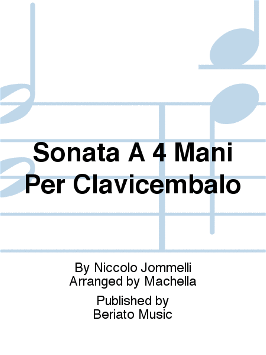 Sonata A 4 Mani Per Clavicembalo Harpsichord scores gallery preview page 1