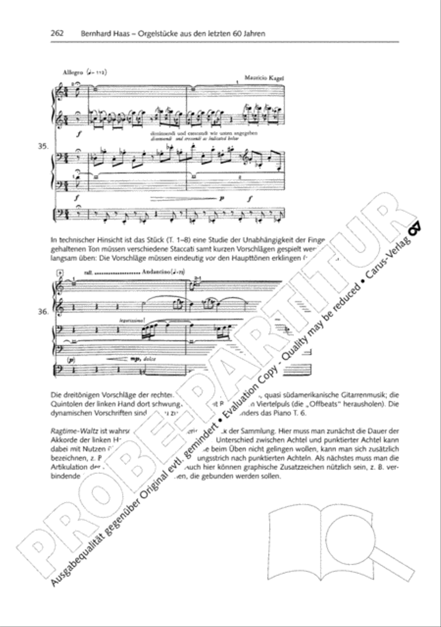 Orgelschule zur historischen Auffuhrungspraxis Organ Solo scores gallery preview page 263