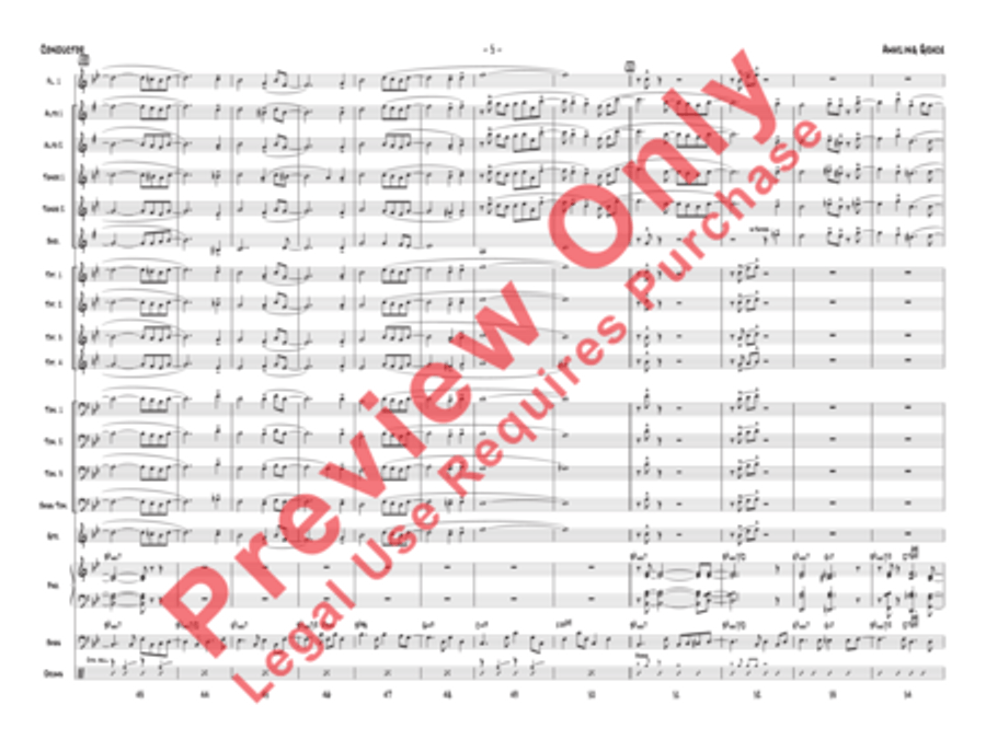 Amazing Grace (Score only) Jazz Ensemble scores gallery preview page 9