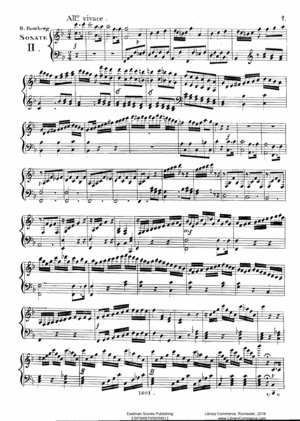 Trois grandes sonates pour le pianoforte avec accompagnement de violon ou violoncelle, op. 6, No. II.