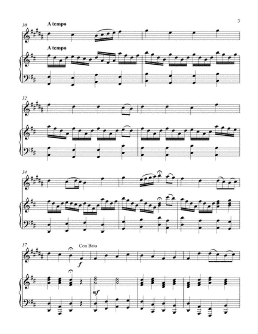 He Leadeth Me (treble Eb instrument solo) Alto Saxophone scores gallery preview page 4