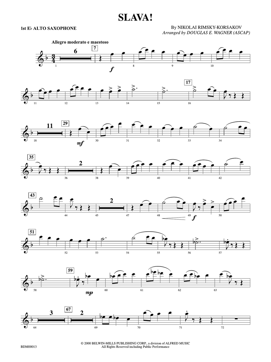 Slava: E-flat Alto Saxophone