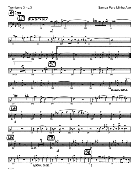 Samba Para Minha Avo - Trombone 3