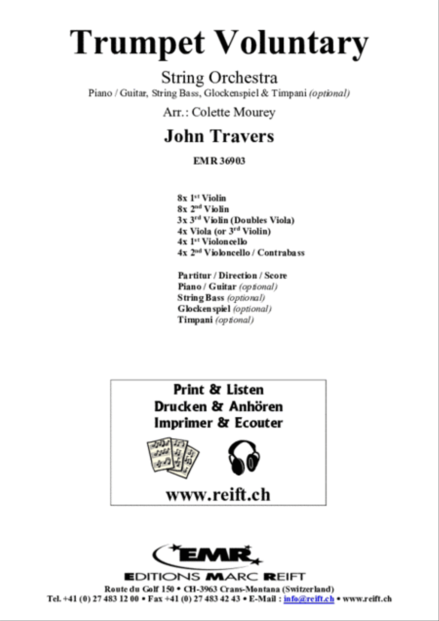 Trumpet Voluntary Trumpet Voluntary String Orchestra scores gallery preview page 2