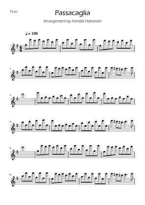 Passacaglia - Handel/Halvorsen - Flute Solo