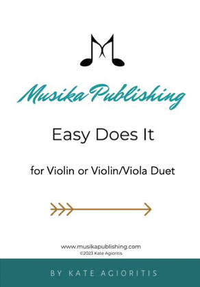 Book cover for Easy Does It - Jazz Duet for 2 Violins (or Violin and Viola)