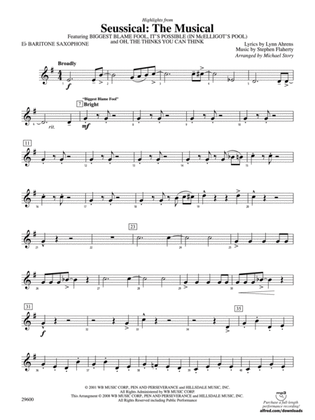 Book cover for Seussical: The Musical: E-flat Baritone Saxophone