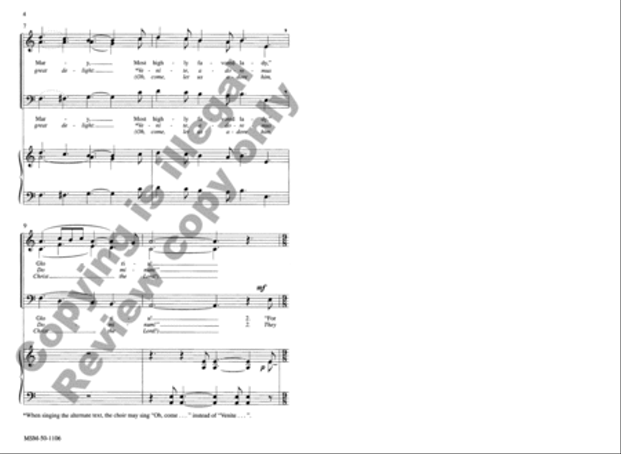 Gabriel's Message The Journey of the Magi 3-Part scores gallery preview page 4