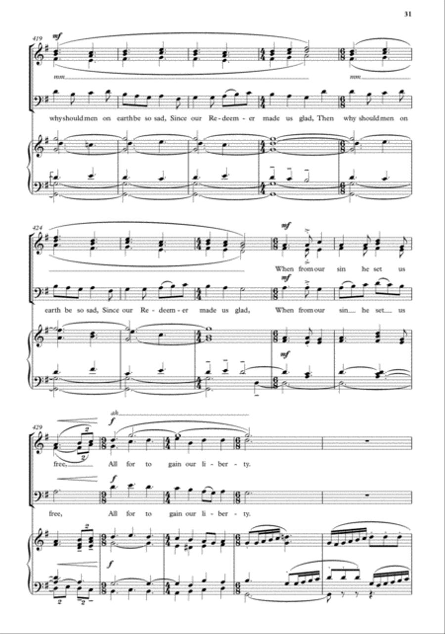 A Winter's Night 4-Part scores gallery preview page 12