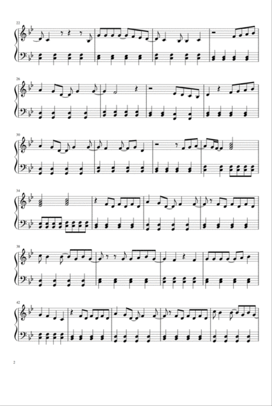 Way Back Into Love Piano Solo scores gallery preview page 2
