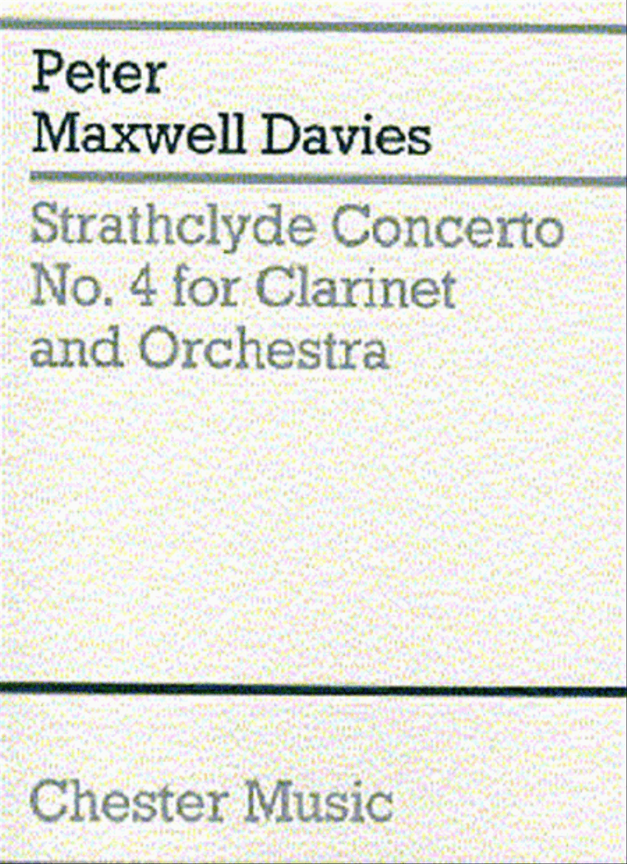 Peter Maxwell Davies: Strathclyde Concerto No. 4 (Miniature Score) Orchestra scores gallery preview page 1