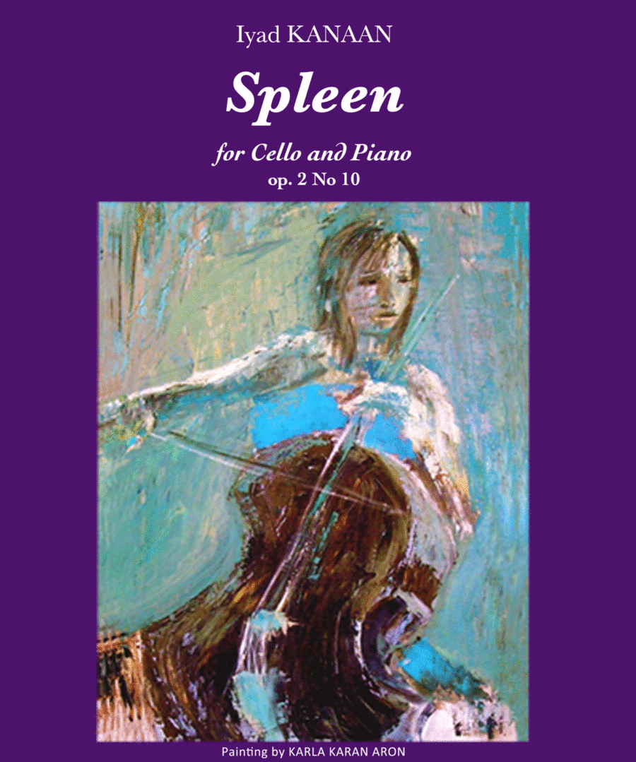 Spleen for Cello and Piano op 2 No 10 Piano scores gallery preview page 1