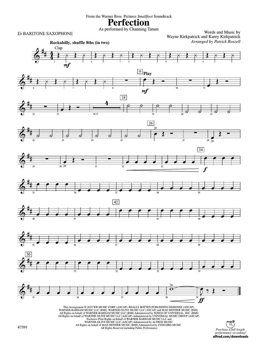 Perfection: E-flat Baritone Saxophone