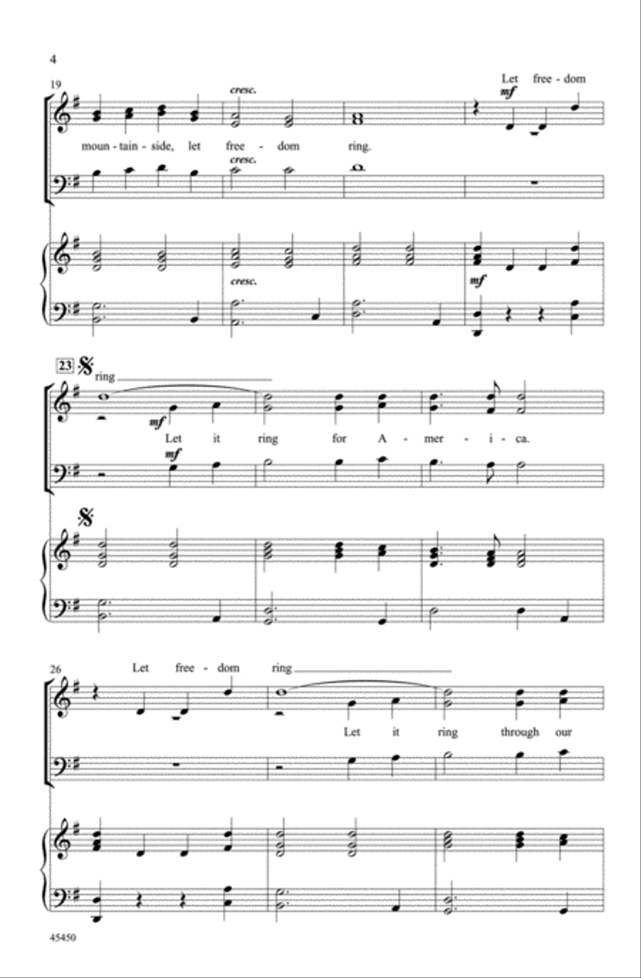 Let Freedom Ring! Let Freedom Ring! Choir scores gallery preview page 3