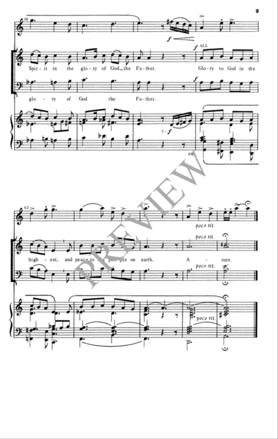 Gloria for Eastertime - Two-part edition 2-Part scores gallery preview page 10