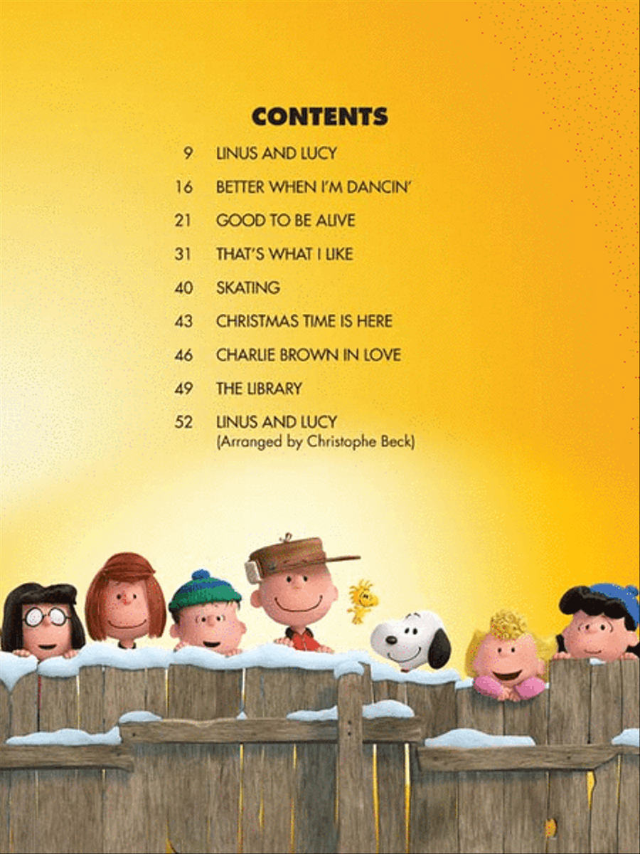 The Peanuts Movie Piano, Vocal, Guitar scores gallery preview page 2