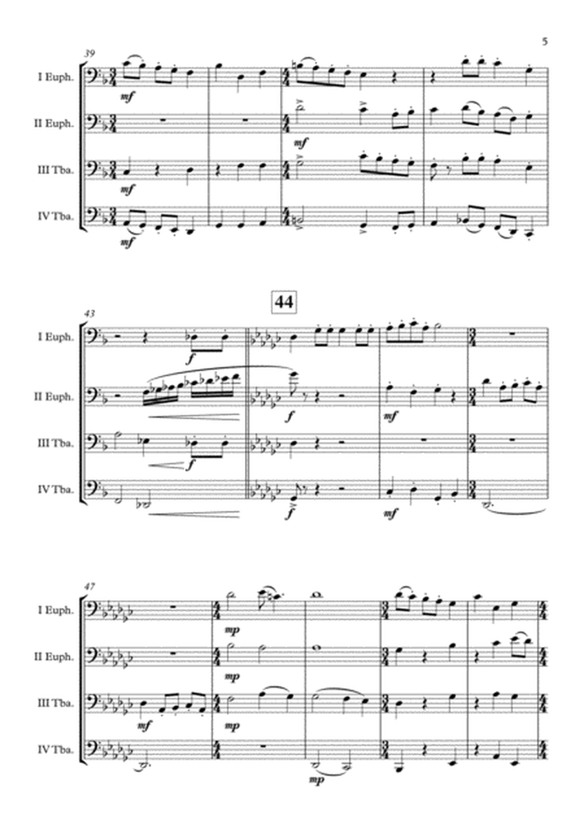 "The Twelve Days Of Christmas" Tuba Quartet arr. Adrian Wagner image number null