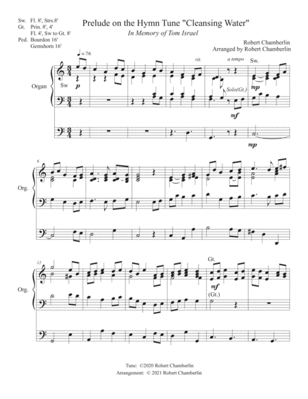 Prelude on the Hymn Tune "Cleansing Water" image number null