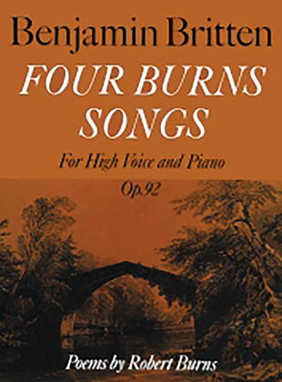 Book cover for Four Burns Songs Op. 92
