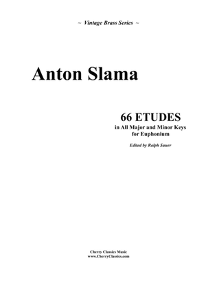 Book cover for 66 Etudes in all Major and Minor Keys for Euphonium