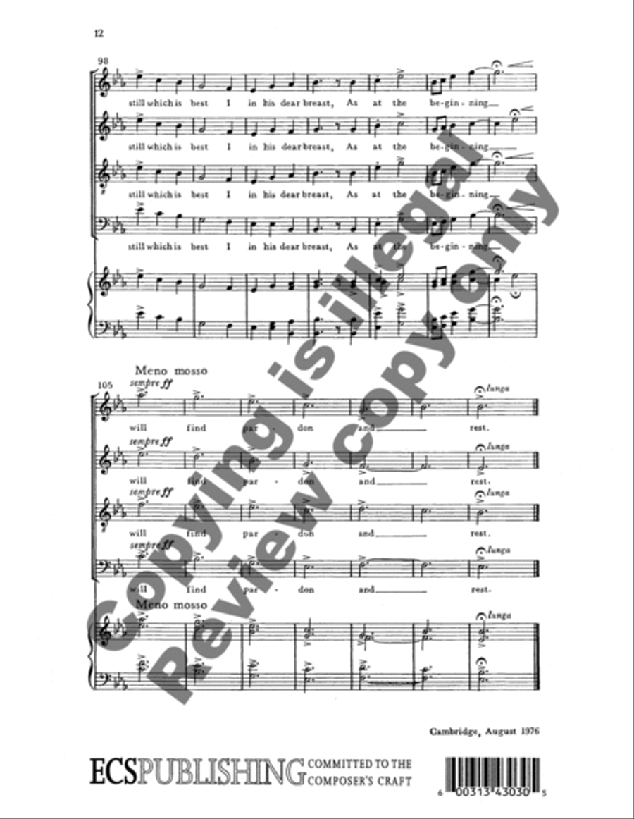Sweet Harmony 4-Part scores gallery preview page 14