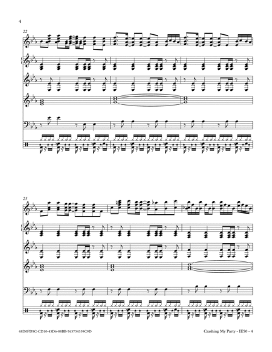 Crashing My Party Small Ensemble scores gallery preview page 4