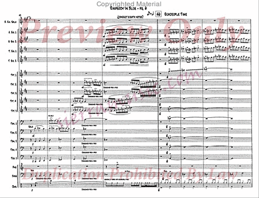 Rhapsody In Blue Rhapsody In Blue Jazz Ensemble scores gallery preview page 7