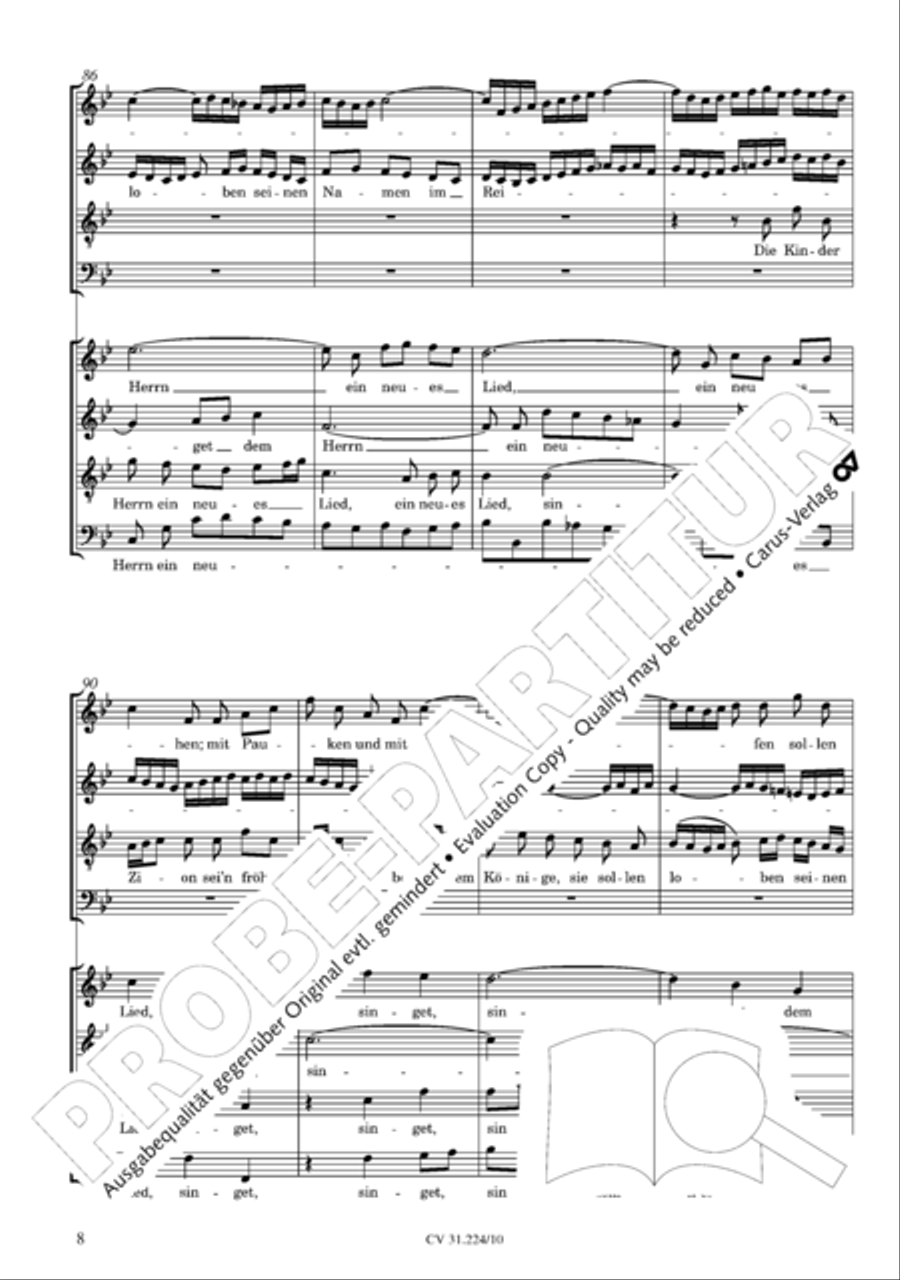 The complete motets (without Bc) Choir scores gallery preview page 15