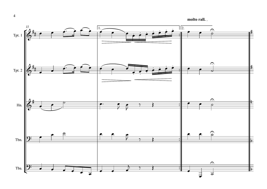 Spanish National Anthem for Brass Quintet (Short version) Spanish National Anthem for Brass Quintet (Short version) Brass Quintet scores gallery preview page 4