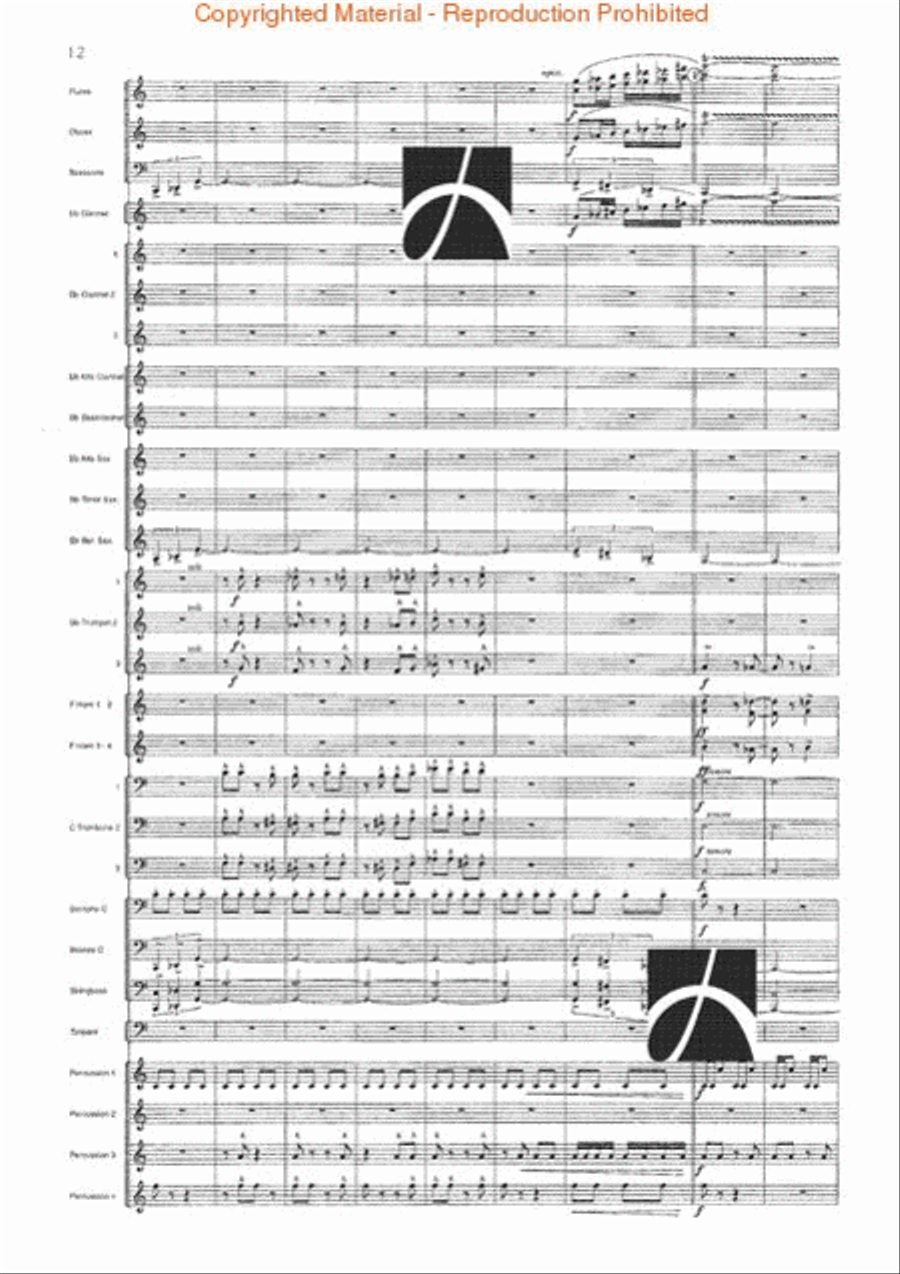Spartacus Spartacus Concert Band scores gallery preview page 13