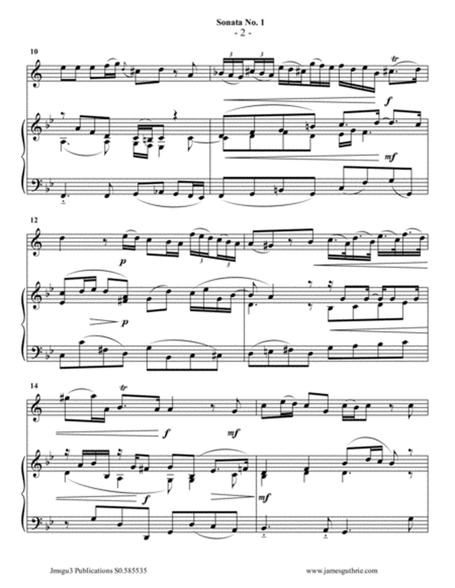 Vivaldi: Sonata No. 1 for Soprano Sax & Piano image number null