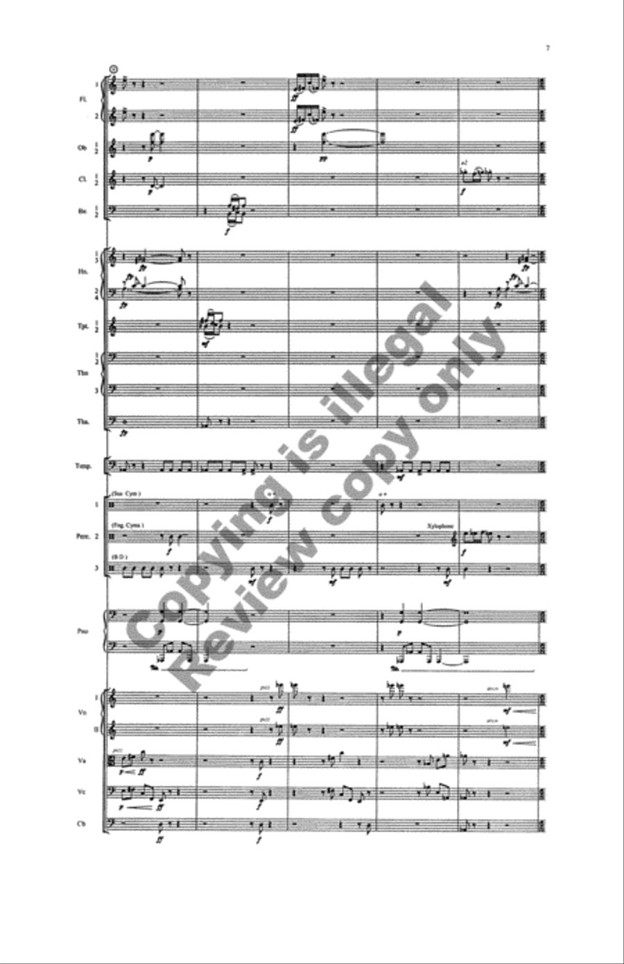 Overture: Parachute Dancing Full Orchestra scores gallery preview page 6
