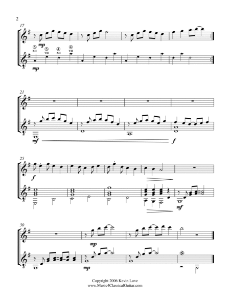 No Worries (Flute and Guitar) - Score and Parts image number null