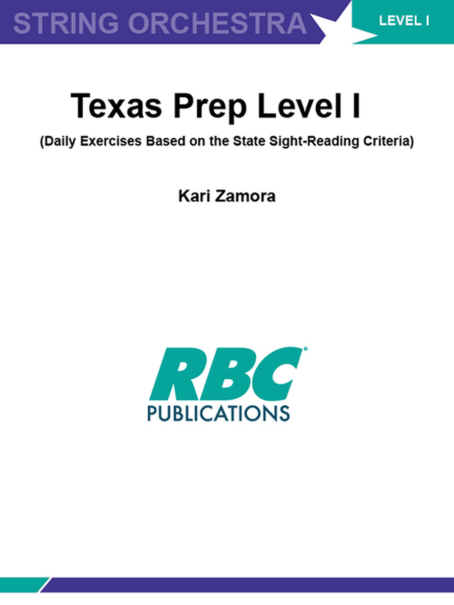 Texas Prep Level I Texas Prep Level I Orchestra scores gallery preview page 1