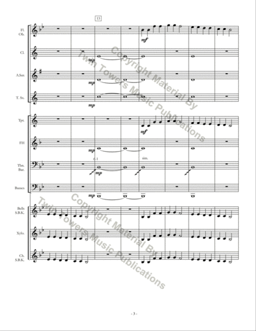 Star in the Night Concert Band scores gallery preview page 4