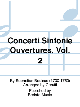 Concerti Sinfonie Ouvertures, Vol. 2