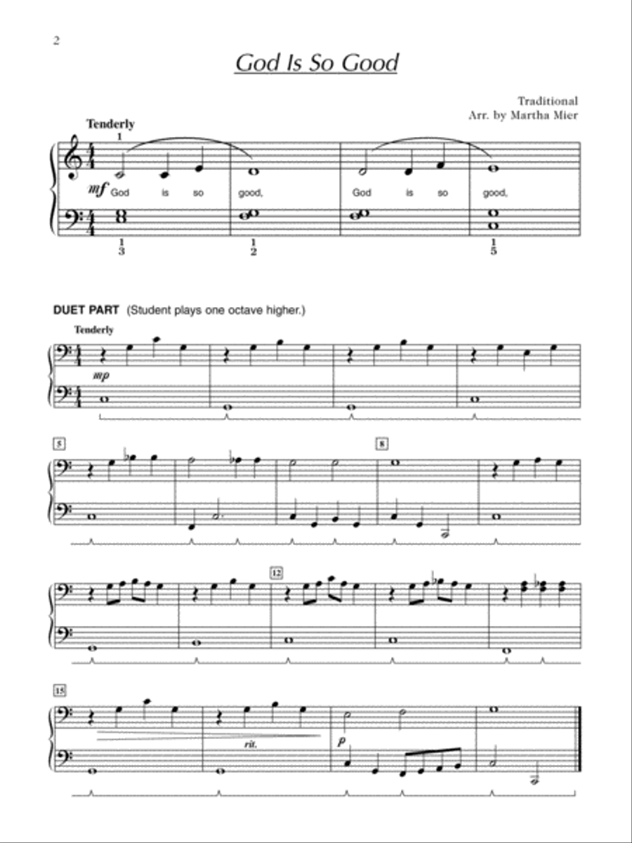Easy Hymns and Spirituals, Book 2 Easy Piano scores gallery preview page 3