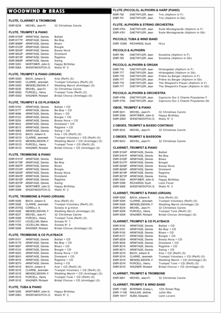 Wedding Music Wedding Music Clarinet scores gallery preview page 8