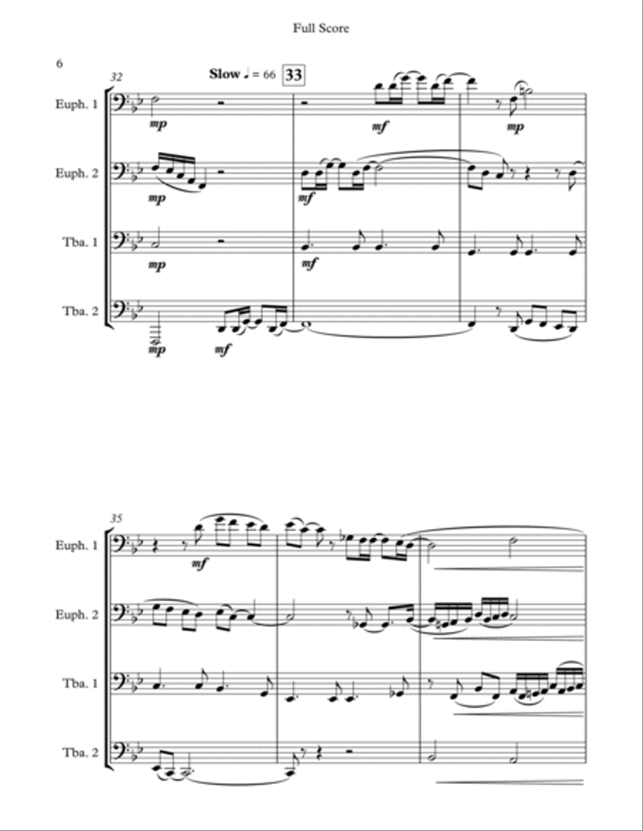 What I Did For Love What I Did For Love Euphonium scores gallery preview page 6