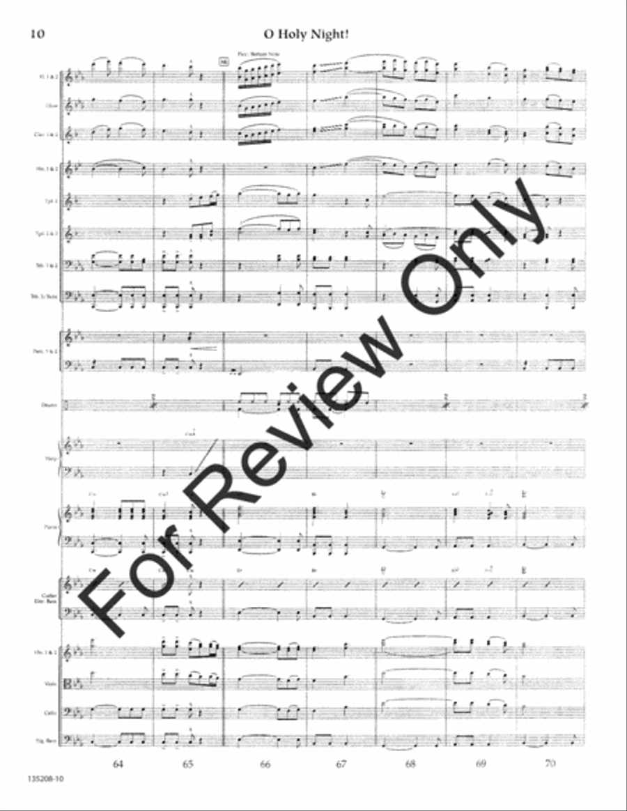 O Holy Night Orchestra scores gallery preview page 11