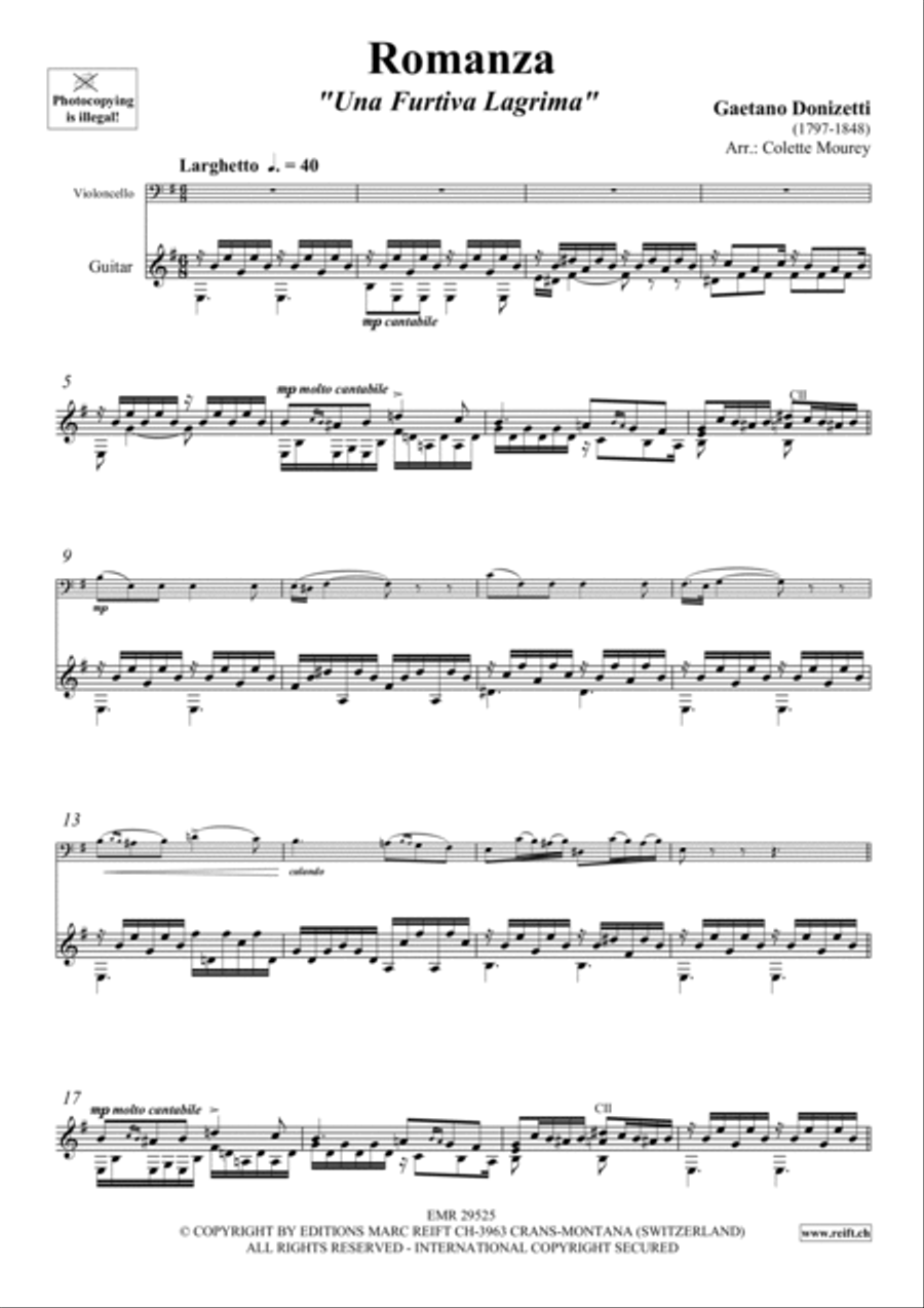 Romanza Cello scores gallery preview page 3