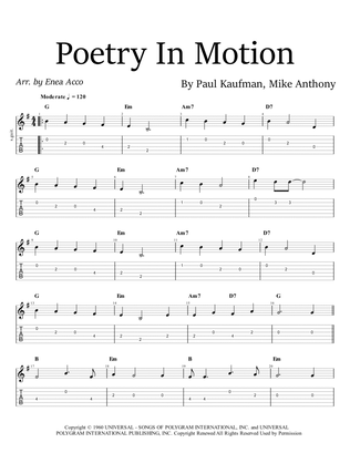 Book cover for Poetry In Motion