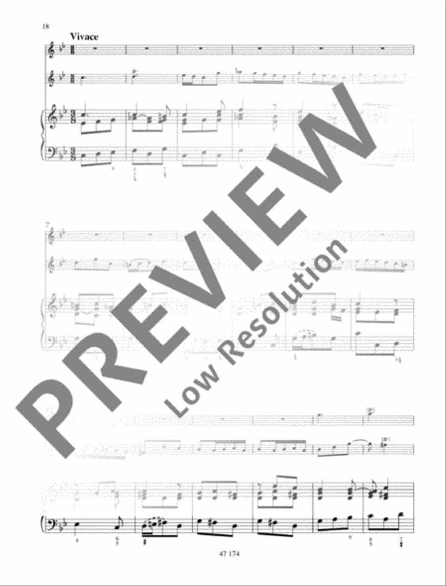 Trio Sonata C Minor Flute scores gallery preview page 19
