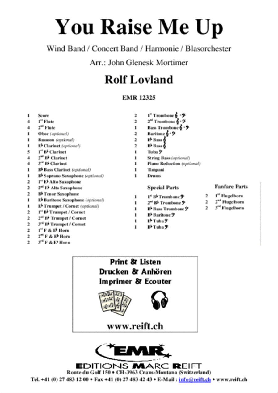 You Raise Me Up You Raise Me Up Concert Band scores gallery preview page 2