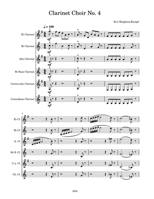 Clarinet Choir No. 4