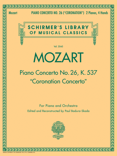 Mozart - Piano Concerto No. 26, K. 537 Coronation Concerto