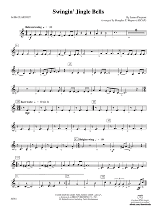 Swingin' Jingle Bells: 1st B-flat Clarinet