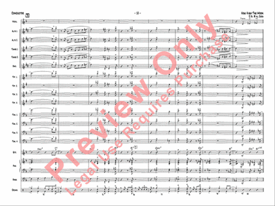 How High the Moon How High the Moon Jazz Ensemble scores gallery preview page 13