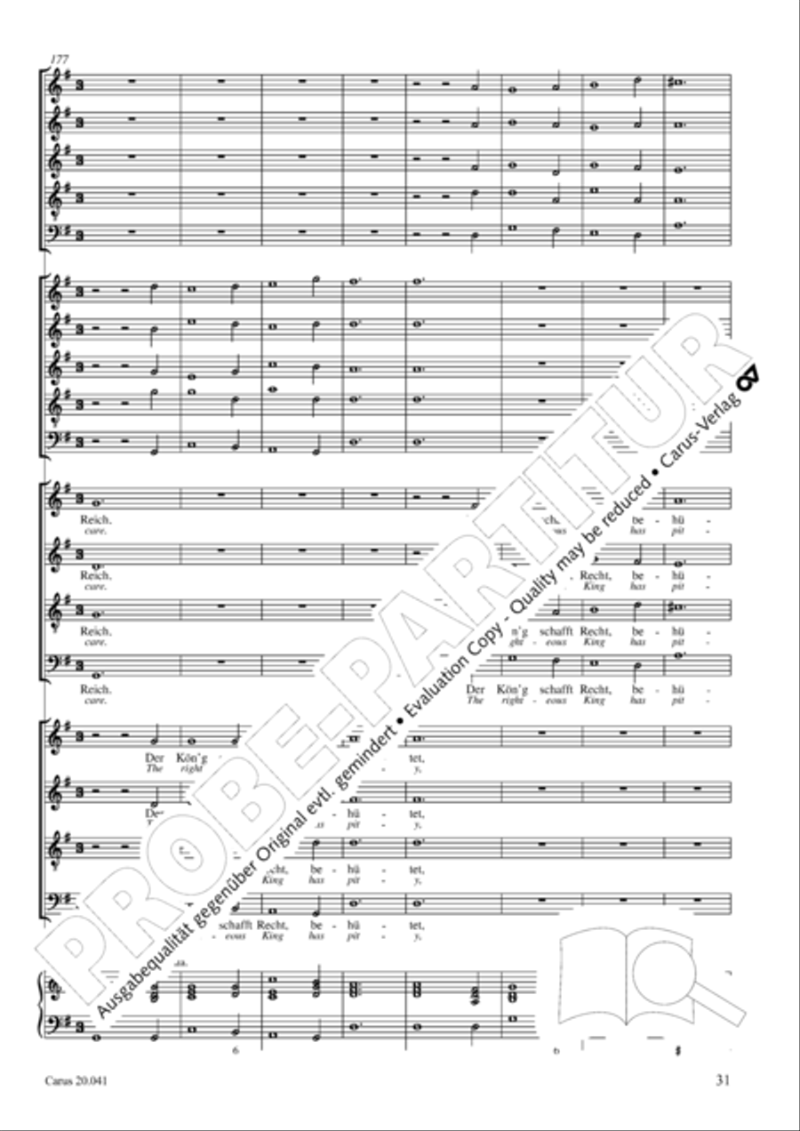 My soul, now bless thy Maker (Nun lob, mein Seel, den Herren) 4-Part scores gallery preview page 32